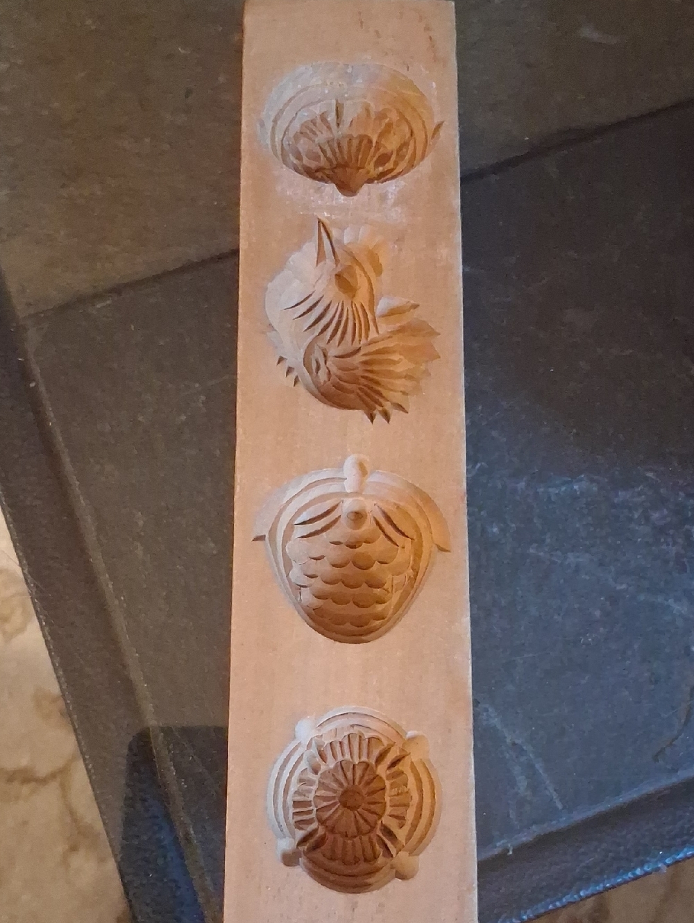 VINTAGE WOOD JAPANESE KASHIGATA MOLDS